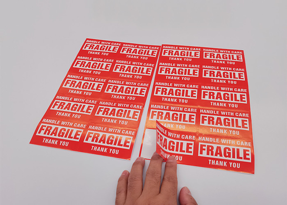 2x3 Inch Fragile Handle With Care Labels Semi Glossy For Shipping