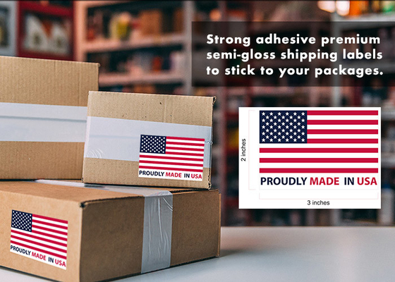 Waterproof Custom Shipping Labels 500 Labels / Roll Printer Label Sticker
