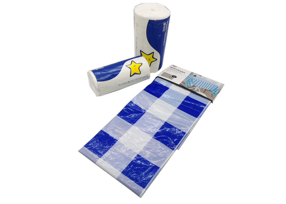 Glory Disposable Poly Table Cloth, toalhas de mesa polis brancas do algodão