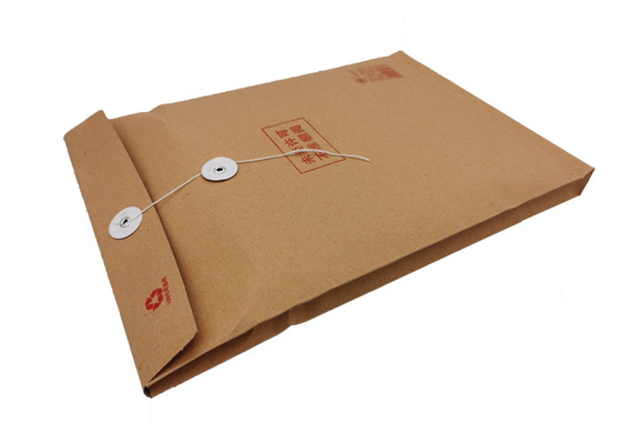 A polegada de Brown Kraft 12x16 reciclou sacos de papel com punhos Eco amigável